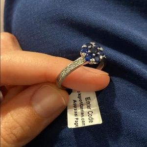 Blue Flower Ring